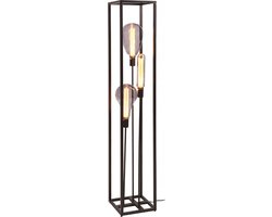 Jadah vloerlamp zwart staal 120 cm