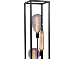 Jadah vloerlamp zwart staal 160 cm