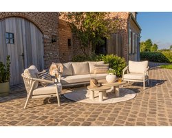 Jade/Liv stoel-bank loungeset - Light rope