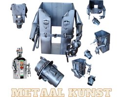 Jagermeister houder-metaal kunst-metaal beeld-fles houder-rek-het best cadeau-uniek-sinterklas gift-kerst-geschenk