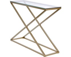 Jahnke Moebel Xtra Glas / Goud Sidetable
