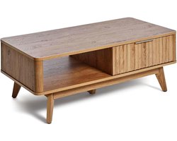 Jahnke Wave Coffee SK Salontafel, Engineered Wood, Montana eiken Nb, één maat