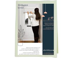 Jaloezie voor glazen deuren - Rolgordijn deur - Privacy creëren - Zelfklevend en op maat - B75 x H110 cm