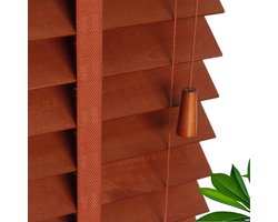 Jaloezieën 50mm Lamellen,Jaloezieën Venetian Hout Voor Ramen 50cm 60cm 70cm 80cm 90cm 100cm 120cm Breed,Verduisterende Rolluiken,Privacy Gordijnen,Massief Houten Jaloezie,W×H-90x100cm/35.5x39in