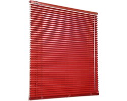 Jaloezieën Rood 50/70/80/90/100/115/120cm Breed,Metalen Aluminium Jaloezieën Venetian Voor Ramen,25mm Lamellen Luiken,Verduisterende Horizontale Jaloezie,Privacy Gordijnen,W×H-110×140cm(43 * 55in)