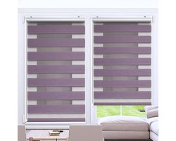 Jaloezieën Voor Ramen - Luxaflex Gordijnen - Privacy En Zonwering - Goede Luchtdoorlatendheid - 85x200 cm - Purper