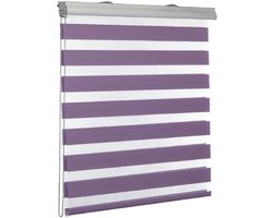 Jaloezieën Voor Ramen - Zonwering Gordijnen - Zon En Inkijk - Warmte Isolerend - 40 x 320 cm - Purper