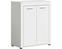 Jam garderobekast schoenenkast wit melamine - 35x80x95cm