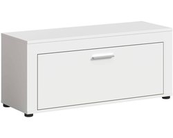 Jam kledingkast bank wit melamine - 35x100x44cm