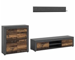 Jam Living Combinatie Oud Hout NB Matera NB - 35x159x255cm