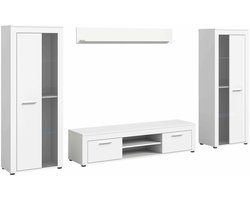 Jam woonkamercombinatie wit melamine - 35x310x159cm
