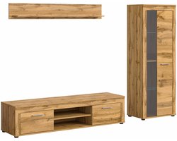 Jam woonkamercombinatie Wotan Oak NB - 35x235x159cm