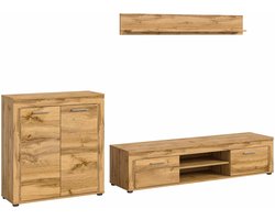 Jam woonkamercombinatie Wotan Oak NB - 35x255x159cm