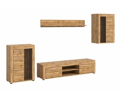 Jam woonkamercombinatie Wotan Oak NB - 35x310x169cm