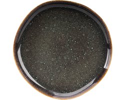 James Cooke - Moss - Bord - 2 stuks - ø 28 cm - Groen - Organische vorm - Stoneware - Bordenset
