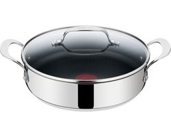Jamie Oliver by Tefal Kitchen Essentials Hapjespan - Met Deksel - Ø25cm - Inductie - RVS