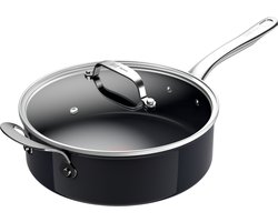 Jamie Oliver by Tefal Prima Hapjespan - Ø26 cm - Keramisch - Geschikt voor alle warmtebronnen - Inclusief glazen deksel