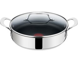 Jamie Oliver Serveerpan 25 cm 2-delige set - antiaanbaklaag - vaatwasmachinebestendig - inductiekookplaat - roestvrij staal - SET20