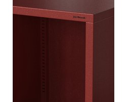 JAN NOWAK - Boekenplank MARIO - Woonkamerplank met 4 planken - Rood