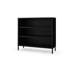 JAN NOWAK - metalen boekenkast commode Modern - voor het opbergen van boeken en decoraties - Zwart