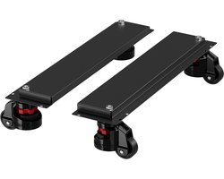 JAN NOWAK - Set kledingkastwielen tot 100 kg - met slot en rem - Compatibel met JAN NOWAK kasten - Zwart