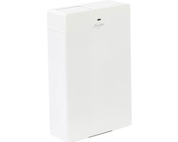 Janibell - Prix Sanitaire afvalbak 7,6 liter - Stainless steel - wit - Prullenbak