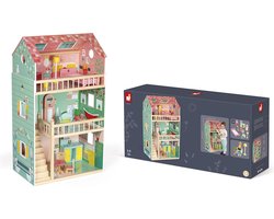Janod - Houten poppenhuis - Happy day doll's house