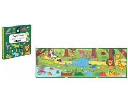 Janod - Magneti Stories Afrikaanse Dieren - Magneetboek - Inclusief 30 Magneten - Geschikt vanaf 3 Jaar