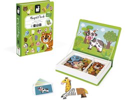 Janod - Magnetibook Dieren – Educatief Magneetboek Met 30 Magneten & 10 Voorbeeldkaarten – Creatief Speelgoed Voor Kinderen Vanaf 3 Jaar