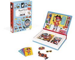 Janod - Magnetibook - Verkleedfeest Jongens - Magneetboek Speelset