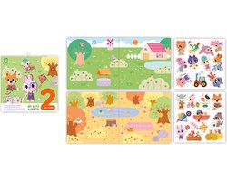 Janod My Arts & Crafts - Herbruikbare Stickersset Met Dikke Stickers - Met 22 Stickers - Geschikt Vanaf 2 Jaar
