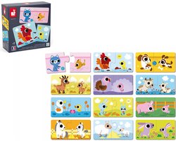 Janod - Puzzelspel - Ouders en babydieren