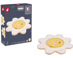 Janod Sweet Cocoon - Houten Balansbord Bloem - Met 3 Speelniveaus - Met Een Kogeldoolhof Voor Een Nog Grotere Uitdaging! - Geschikt Vanaf 5 Jaar