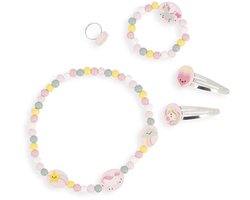 Janod Unicorn - Eenhoorn Sieradenset - Mooie Cadeauset Met Prachtige Sieraden En Haarclipjes - Voor Een Fantastische Look - Geschikt Vanaf 3 Jaar