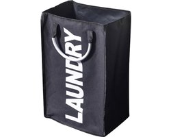 Janse® Wasmand - Opvouwbare wasmand - Laundry - Zwart - Wassorteerder - Waszak