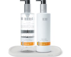 JANZEN Hand Care Set Orange 77 + Luxury Tray White