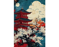 Japan Vintage Poster - Oosters Posters - Kunst - Wanddecoratie Woonkamer - 180 gram papier - S5996YR - Formaat 50 x 70cm