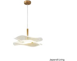 Japandi living hanglamp - hanglampen - woonkamer - eetkamer - slaapkamer - Wabi sabi - Nordisch - Minimalistisch - Goud - 20x12