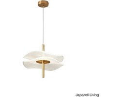 Japandi living hanglamp - hanglampen - woonkamer - eetkamer - slaapkamer - Wabi sabi - Nordisch - Minimalistisch - Goud - 20x12