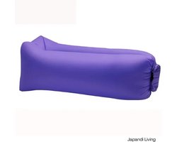 Japandi Living luchtbed - Ligstoel - Opblaasbaar - Paars - Ligbed - buiten - Tuin - Lig stoel - Luchtbedden - Zwembad - 190x70cm
