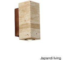 Japandi Living - Wandlamp - Wandlampen - Buiten/Binnen - Slaapkamer - Interieur - Wabi Sabi - Japandi - Minimalistisch - Walnoot