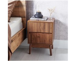 Japandi Style Nachtkastje met Lades – Scandinavisch Japans Design – 35 x 40 x 55 cm