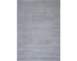 Japandi Vloerkleed 80 x 150 cm Grijs – Luxe Topkwaliteit – Extra Dik 13mm – 2400gr/m² – 620.000 Weefpunten – Scandinavisch Hoogpolig Design – Beige Crème Grijs – Bestseller