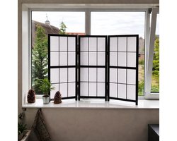 Japans Kamerscherm laag Zwart 90 cm | Shoji Raamscherm