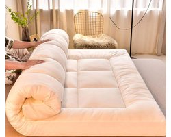 Japanse matras, kingsize, geltraagschuim, matrastopper voor tweepersoonsbed, ademend, kameelmatras, 120 x 200 cm