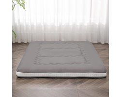 Japanse Matras - Vloerbedding Topper - Gast en Reizen - Extra Dik Traagschuim - Full Maat - Gouden