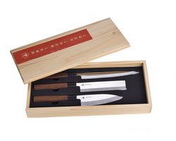 Japanse Messen - Laguiole - 3-delig - Japanse Messenset - Keukenmessen