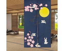 Japanse Stijl Dik Linnen Noren Gordijn Deurgordijn Ruimteverdeler 85 x 150 cm