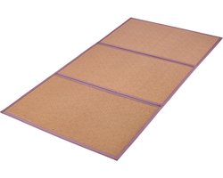 Japanse Tatami Mat - 203,2 X 99,1 cm, Opvouwbare, Handgeweven Tatami Mat van Natuurlijk Rotan. Antislip en Gemakkelijk Schoon te Maken Japanse Tatami-Vloermat