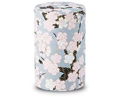 Japanse theebus 100g met Yuzen Washi Papier - Luchtdichte opslagcontainer